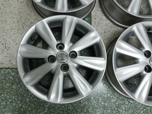 ล้อแม็ก toyota yaris โตโยต้า ยาริส สวยๆ ขอบไม่มีเบียด ไม่คดไม่ดุ้ง