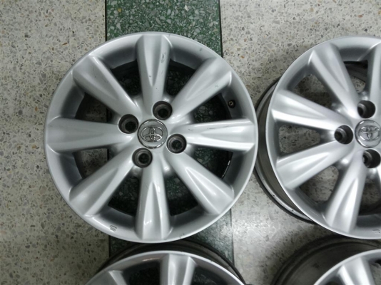 ล้อแม็ก toyota yaris โตโยต้า ยาริส สวยๆ ขอบไม่มีเบียด ไม่คดไม่ดุ้ง
