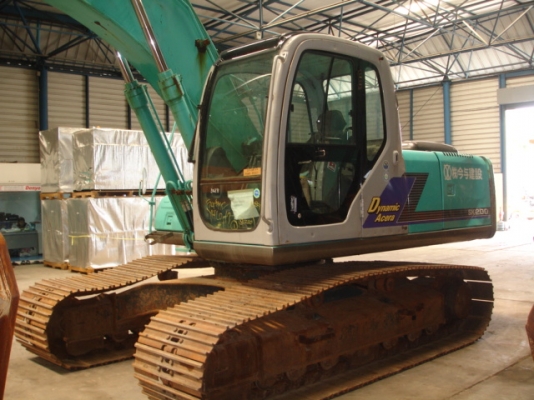 ถึงไทยแล้ว SK200-6E YN08-34311 แทร็ค 800 mm 6530 ชม. แท้ ๆ จากญี่ปุ่น