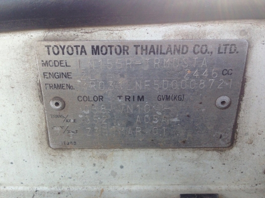 ***ขายแล้วครับขอบคุณ Truck2hand **จัดได้เต็ม** ขายTIGER ตอนเดียว 2.4 ปี44/01 เครื่องเดิมเกียร์เดิม หน้า-หลังเดิม ไม่เคยชนหนัก ช่วงล่างแน่น คัสซีสวย ยางดี4เส้น พื้นปูกระบะ พ.พาวเวอรฺ์ แอร์ เครื่องดีติดง่าย แรง พร้อมใช้งาน เอกสารครบ ราคาต่อรองได้เด้อ พี่น้อ