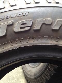ขายยาง BF GOODRICH ALLTERRAIN 245-70-16 ปี11 ดอกเต็ม สวยๆครับ