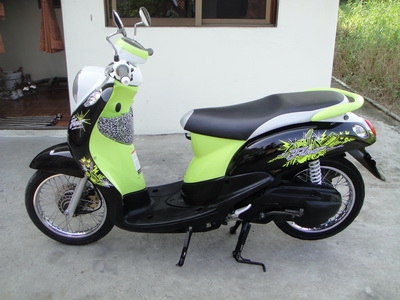 ขาย  YAMAHA FINO FASHION สี ดำ เขียว ขาว ปี 54 2011รถสภาพเดิมทุกชื้นส่วน