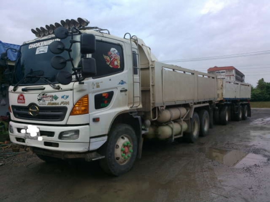 ขายเมก้า320แรง ปี47แม่ลูกดั้มติดก๊าส NGV 100\% 8ถัง ต่อรองได้