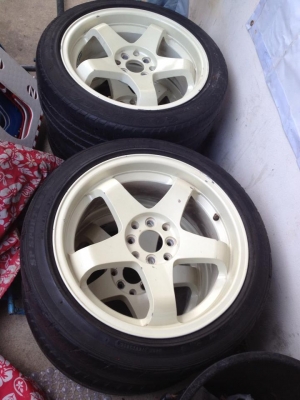 ขายล้อNismo gt4 ขอบ17  4/100 4/114 กว้าง7.5 ET40 พร้อมยางถูกๆครับ