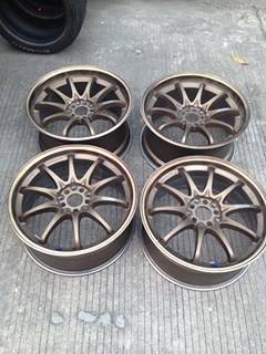 ขายล้อCE28 ขอบ18 5/114 กว้าง8-9 ET30-35 ใส่ได้1อาทิต สวยกริ็บ ถูกๆ 14500ครับ