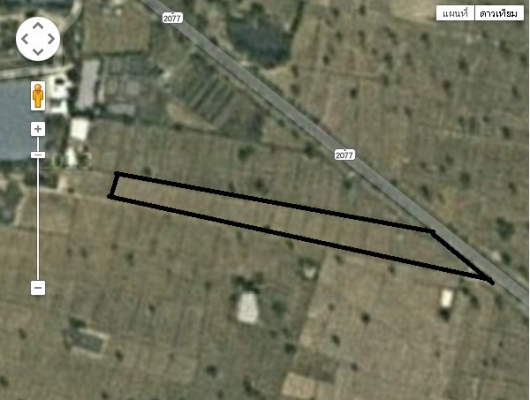 ติดถนนใหญ่ 4 เลน หน้ากว้าง 75 เมตร ตรงจุดกลับรถ ไร่ละ 8 แสนกว่า เกือบ 9 ไร่