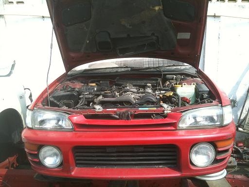 ขายหัวตัดติดเครื่องยนต์  EJ20 Turbo  AUTO    แยกขายคับ ราคา  28000