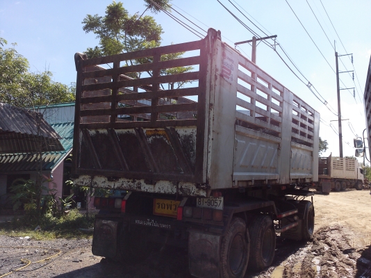 ขายดาวน์รถ 22 ล้อพ่วงแม่-ลูกดัมพ์ ISUZU DECA 360 ปี 2553 ลูกพ่วง 3 คานแท้ดัมพ์กระบะสามมิตรลอนเฉียง รถวิ่งไป 120000 กิโลเมตร ขายดาวน์ 1500000 ผ่อนต่อ 67038 X 27 = 1810026 ราคารวม 3310026