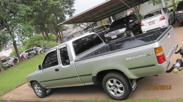 ขายรถกระบะไมตี้เอ็กปี1995 สีบร์อนเงินสวยๆเอกสารพร้อมโอน+ภาษีไม่ขาด+แอร์เย็นจัด+ชีดี+แม๊กไลเนอน์ใหม่+ล้อแม็กขอบ15 รถสภาพพร้อมใช้งานครับ... ขายที่165000บาท สนใจสอบถามได้ครับ080-1696651 รถยุจังหวัดอำนาจเจริญอยากให้มาลองขับดูครับเรื่องราคาคุยกันได้ครับ