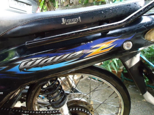ขายรถมอไซต์ HONDA WAVE Z สีดำ เครื่อง100cc แน่นๆปี 2546 ,มีคลัช สภาพแต่ง