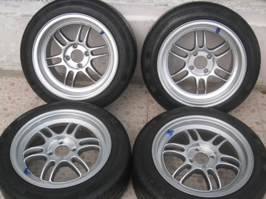 ขายล้อแม็กใหม่ RPF1 ขอบ15 สีไฮเปอร์ซิลเวอร์ F7"et41,R8"et35 4รู100 + ยางปี 10,1เส้นและปี11,3 เส้นครับ  สนใจติดต่อเล็กคลองสาม (081-3747940)