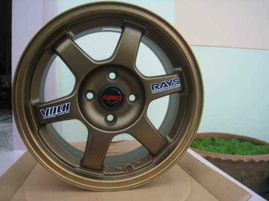 ขายล้อแม็กใหม่ te37 ไม่เคยใช้งานครับ 15"x7" et38 4 รู 100 พร้อมจุ๊ปเรย์ 1 ชุด สนใจติดต่อเล็กคลองสามครับ (081-3747940)