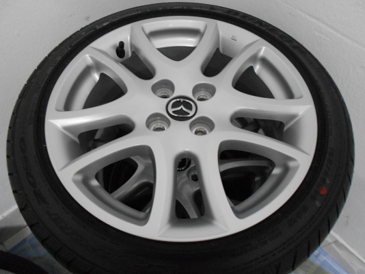 ขายล้อแม็ก mazda 2 รุ่นท็อป ขอบ 16 พร้อมยาง Dunlop ปี 13/เทิร์นได้-ใส่ฟรีค่ะ