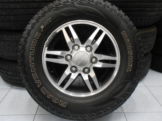 ขายล้อแม็ก ISUZU MU-7 ขอบ 16 พร้อมยาง Marshal AT 245/70/16 ปลายปี 10/เทิร์นได้-ใส่ฟรีค่ะ