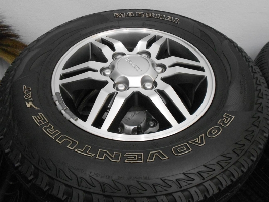 ขายล้อแม็ก ISUZU MU-7 ขอบ 16 พร้อมยาง Marshal AT 245/70/16 ปลายปี 10/เทิร์นได้-ใส่ฟรีค่ะ