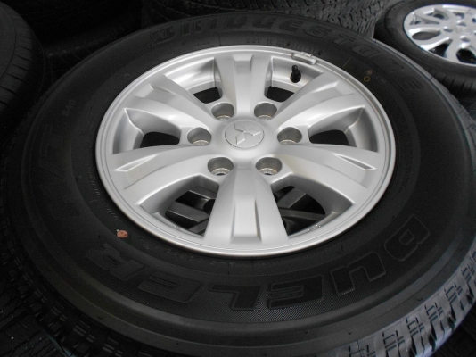 ขายล้อแม็ก Mitsubishi Triton Plus ขอบ 16 พร้อมยางบริดสโตนปี 13/เทิร์นได้-ใส่ฟรีค่ะ