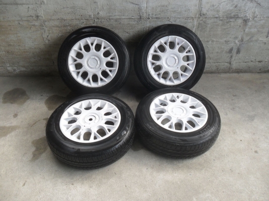 ล้อแม็ก 14นิ้ว 4รู100 พร้อมยาง สวยๆ 4 ล้อ ราคา 2250 บาท