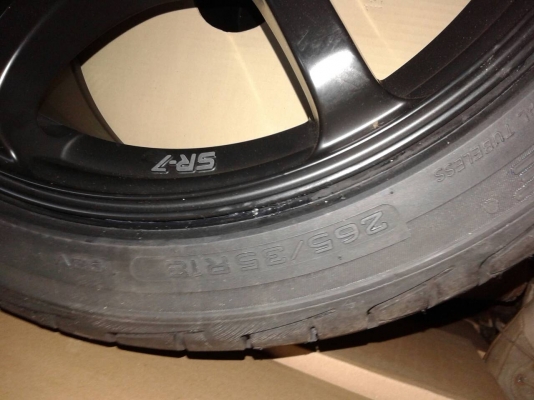 SR-7ขอบ 18  ใหม่ พร้อมยาง 265 35 18 ปี 13 กว้าง 9.5