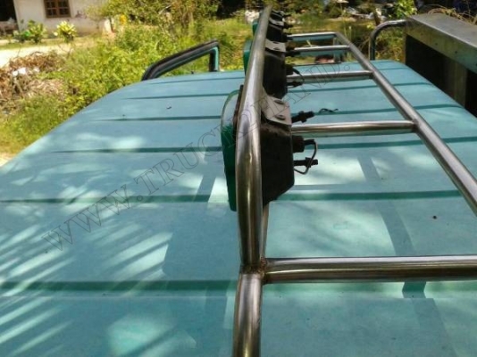 รถบรรทุก 6 ล้อ MITSUBISHI CANTER กระบะสเตนเลสทั้งลูก แถมรั่วคอกเหล็กกระบะ