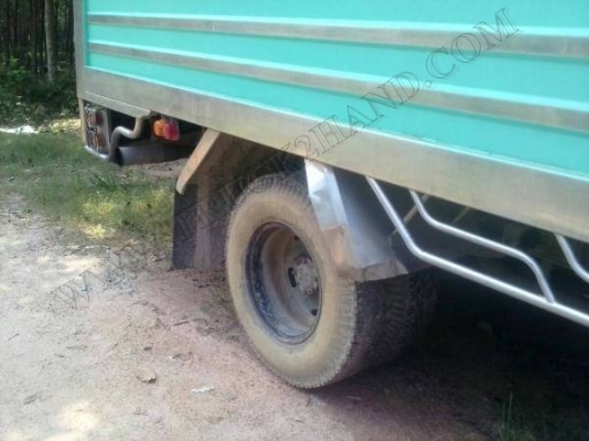 รถบรรทุก 6 ล้อ MITSUBISHI CANTER กระบะสเตนเลสทั้งลูก แถมรั่วคอกเหล็กกระบะ