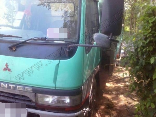 รถบรรทุก 6 ล้อ MITSUBISHI CANTER กระบะสเตนเลสทั้งลูก แถมรั่วคอกเหล็กกระบะ