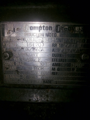 ขายปั้มน้ำใบทองเหลือง เข้า 4" ออก 3" 20 HP 2900 rpm