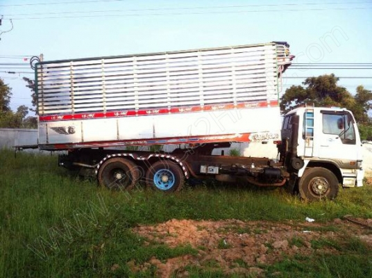 รถบรรทุก 10 ล้อดั๊มพ์   ยี่ห้อ HINO  กระจกไฟฟ้า