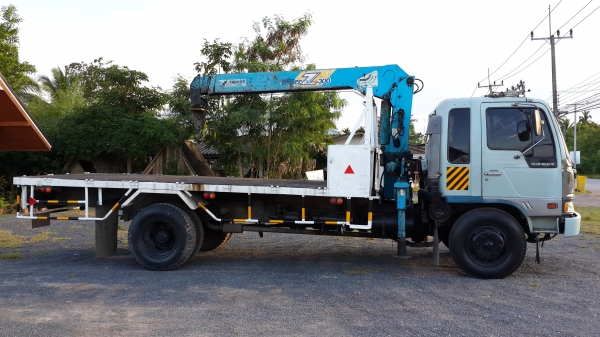 รถหกล้อใหญ่HINO ติดเครน 3 ตันท้องV เครื่อง195 แรงม้า พร้อมใช้