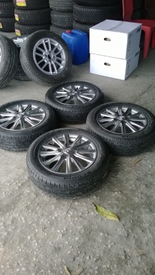 ขายล้อ vios ขอบ15 สีรมดำพร้อมยางชุดละ9200