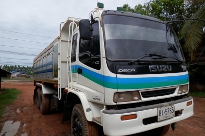 10ล้อดั้มISUZU DECA 270ปี ดั้มมิเนียม แม่ลูกๆ3คาน(เหล็ก)