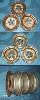 ขายล้อกระทะมาสด้า1000 ครับ 5 รูสภาพสวยๆ