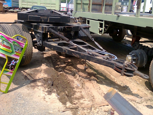 ลูกพ่วง ยาว 7.50 เมตร ไม่มีกระบะ 2 เพลา จดทะเบียน ปี 06