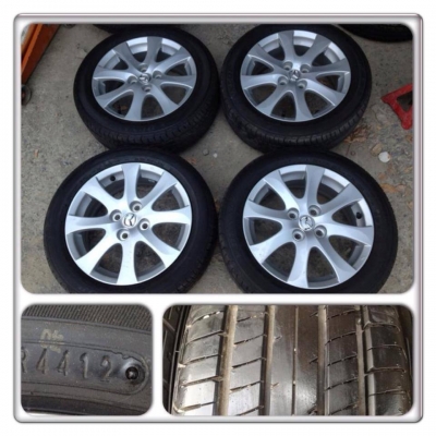 ขายล้อแม็กซ์15 Mazda 2 + ยางปี12 ราคา 8,900. บ.ราคาถูก