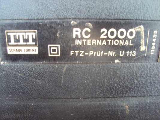ขาย วิทยุ ITT SCHAUB-LORENZ RC-2000 ขาย วิทยุ ITT SCHAUB-LORENZ RC-2000