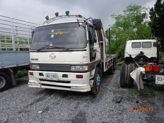 HINO FN รถประกอบ 1 เพลา เครื่อง 210 แรงม้า HO7C TURBO INTER COOLER กระบะพื้นเรียบ ยาว 6.30 ม. สภาพเด