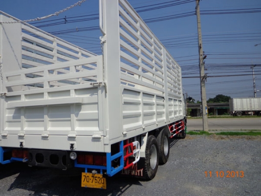 HINO MEGA FL1J รถห้าง เครื่อง 220 แรงม้า JO8C TURBO INTER COOLER พวงมาลัยพาวเวอร์ เบรกทิฟฟี่ แอร์ครบ กระบะ เหล็กคอกสูง ยาว 7.50 ม. เครื่องดี คัตซีสวย เดิมๆ พร้อมใช้ ทะเบียน พร้อมโอน