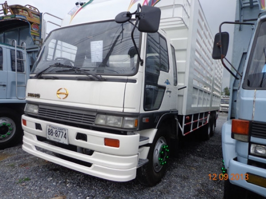 HINO FL3H รถห้าง 10 ล้อ 1 เพลา เครื่อง 195 แรงม้า HO7D พวงมาลัยพาวเวอร์ เบรกทิฟฟี่ แอร์ครบ กระบะเหล็