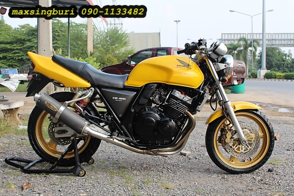 แม็กสิงห์บุรี//CB400 ปี98 เวอชั่น S คาร์บูไฟฟ้า ปลั๊กแดง ปั้มเบรมโบ้ พร้อมทะเบียน ถูกๆ 79000