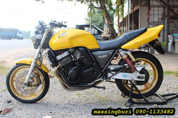 แม็กสิงห์บุรี//CB400 ปี98 เวอชั่น S คาร์บูไฟฟ้า ปลั๊กแดง ปั้มเบรมโบ้ พร้อมทะเบียน ถูกๆ 79000