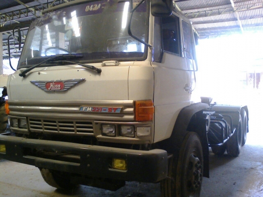 HINO FM221 หัวลาก 2 เพลา เครื่อง EK100 พร้อมหาง RCK 2 คาน