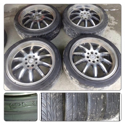 ขายแม็กมือ2ลาย AF Fashion ขอบ17 4รู100/114 + ยาง ราคา 6,900 บาทถูก