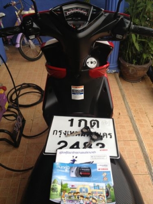 MIO125iMXรถ3เดือนวิ่ง714โลประกันศูนย์พร้อมกุญแจแท้2ดอก