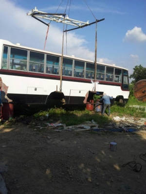 ขายกระดองบัสพัดลม 45000ไม่รวมเบาะ