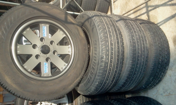 ล้อแม๊กขอบ15 6รู139.7พร้อมยางมือสอง