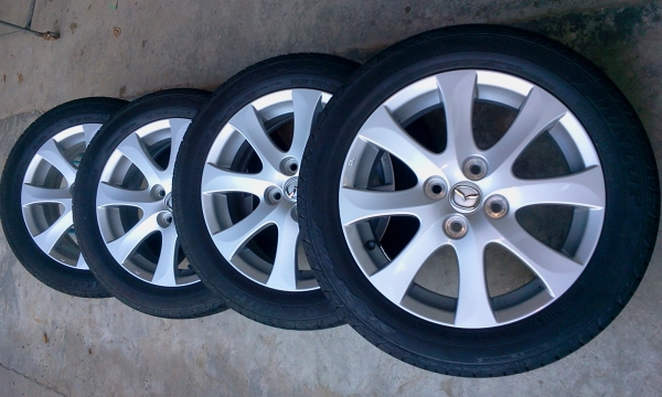 ล้อแม๊กขอบ15  4h100 พร้อมยางมือสอง