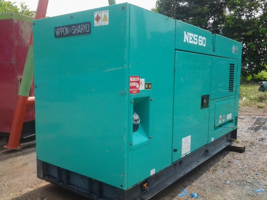 ขายเครื่องปั่นไฟ Nippon sharyo 60 kva