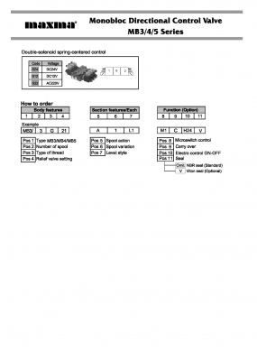 คอนโทรลไฮโดรลิค maxma (4แกน 4 หุน) www.maxma.com.tw ผู้ผลิตสินค้า,คุณภาพสูงจากไต้หวัน