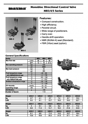 คอนโทรลไฮโดรลิค maxma (4แกน 4 หุน) www.maxma.com.tw ผู้ผลิตสินค้า,คุณภาพสูงจากไต้หวัน