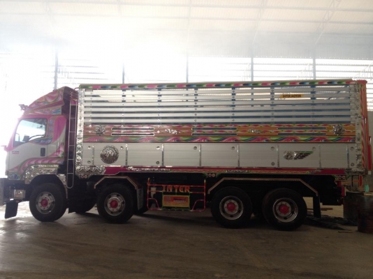 ขายรถบรรทุกใหม่ แม่+ลูกพ่วง กระบะอลูมิเนียมดั้มพ์พืชไร ISUZU 2 คานหน้า