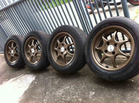 ขายล้อEnkei ขอบ14 4รู100กว้าง6 พร้อมยาง